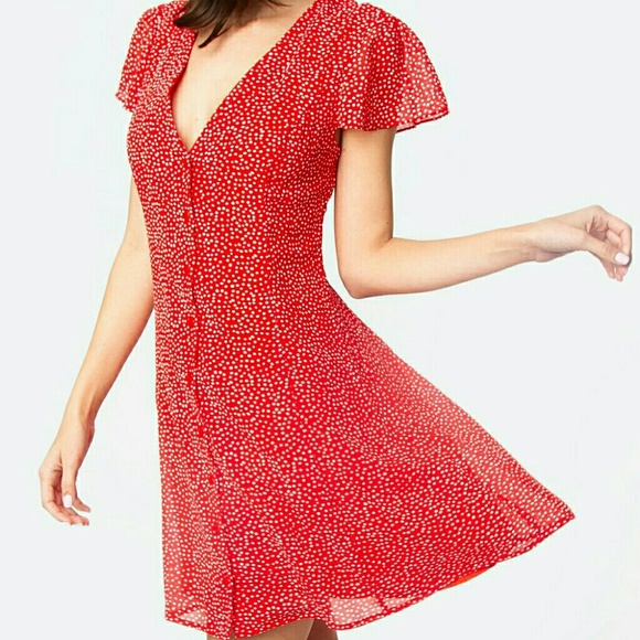 Sugarlips Dresses & Skirts - SUGAR + L!PS Riviera Red Polka Dot Dress